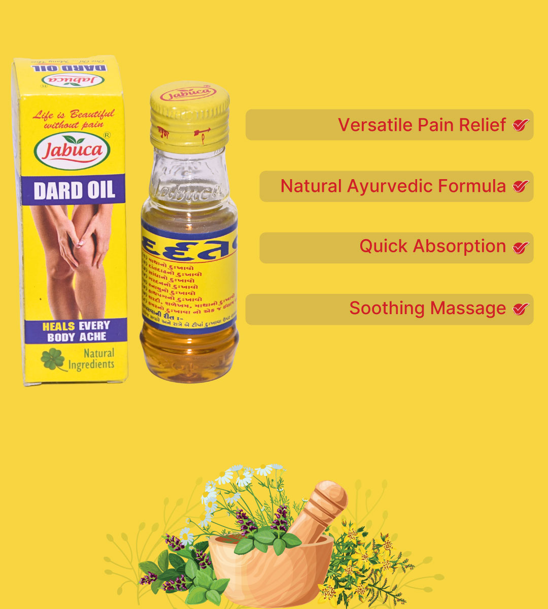 Ayurvedic Dard Oil for Pain Relief – Natural Pain Relief Oil with Herbal Ingredients