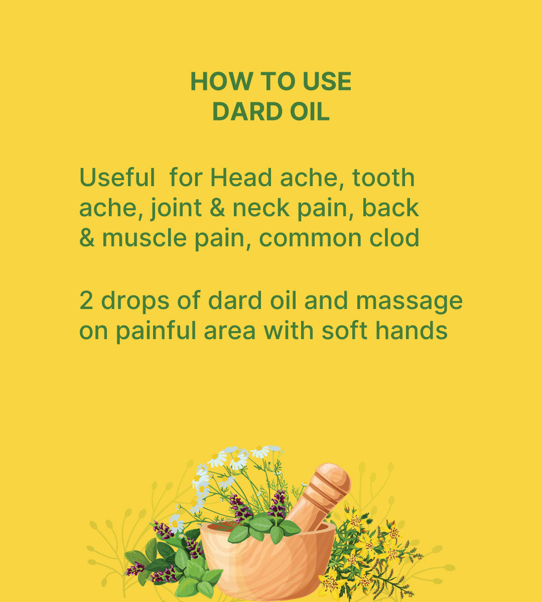 Ayurvedic Dard Oil for Pain Relief – Natural Pain Relief Oil with Herbal Ingredients